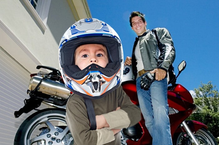 Casque de moto cross pour enfant